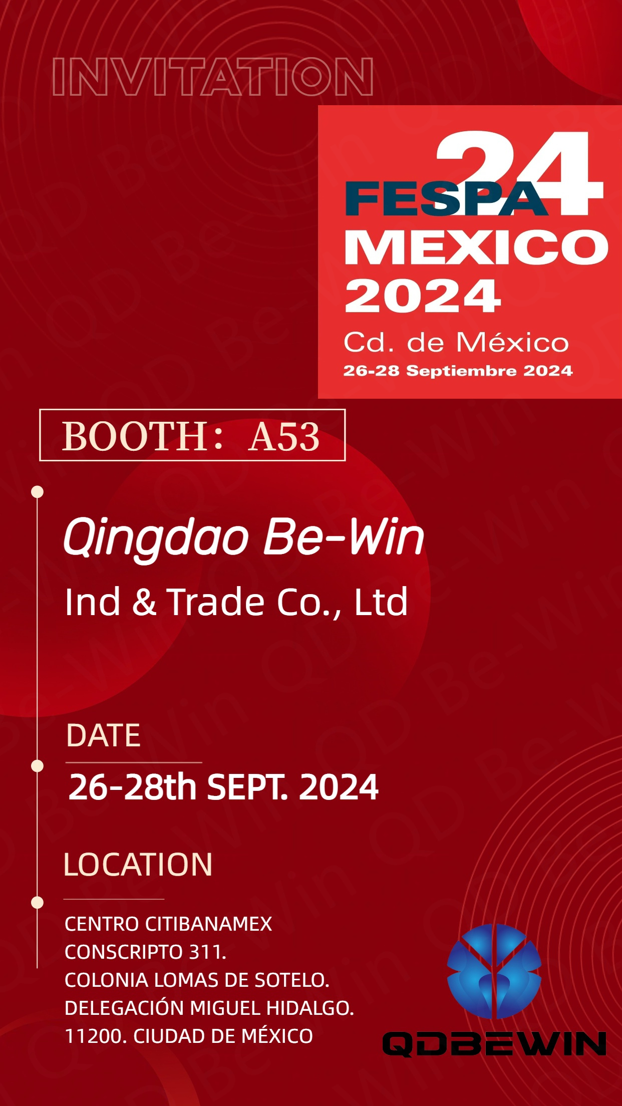 Qingdao Be-Win Ind & Trade Co., Ltd представит акриловые листы, плиты из пенопласта ПВХ и алюминиевые композитные панели на выставке FESPA 2024 в Мексике